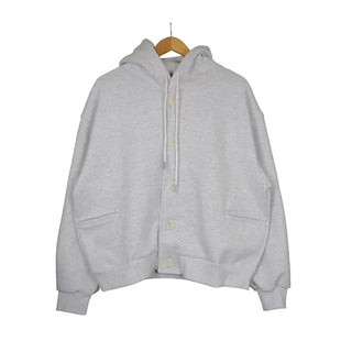 Button-up oversized hoodie