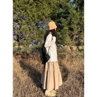 Tiered long skirt