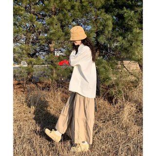 Tiered long skirt