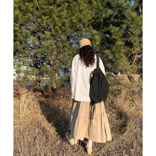 Tiered long skirt