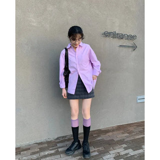 Checkered mini skirt