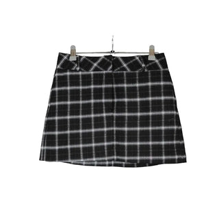 Checkered mini skirt