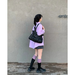 Checkered mini skirt