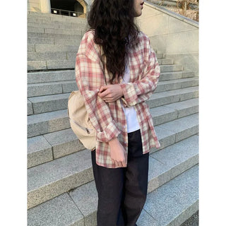 Oversized check shirt