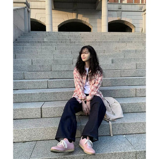 Oversized check shirt