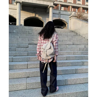 Oversized check shirt