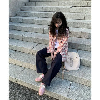 Oversized check shirt