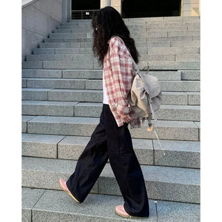 Oversized check shirt