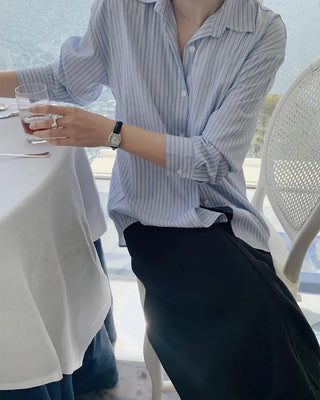 Classic striped border shirt