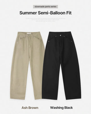 Summer wide chino pants