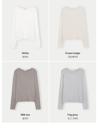 (9 colors) Slim Soft Rib T-Shirt