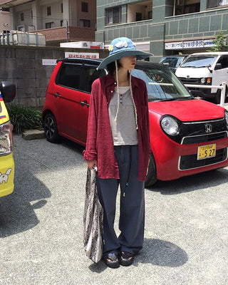 Summer straight wide pants