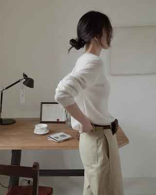 (100% cashmere) 2 types of cashmere knit