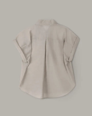 Cooling Tencel Roll-Up Blouse