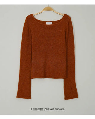 Slim-fit long-sleeved knit