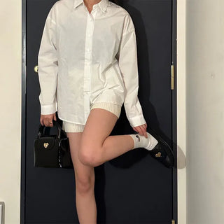 Oversized pastel shirt