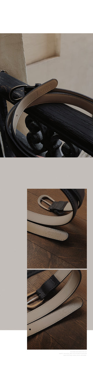#LENTO. (Over 200,000 sold) Classic Belt (silver/gold)