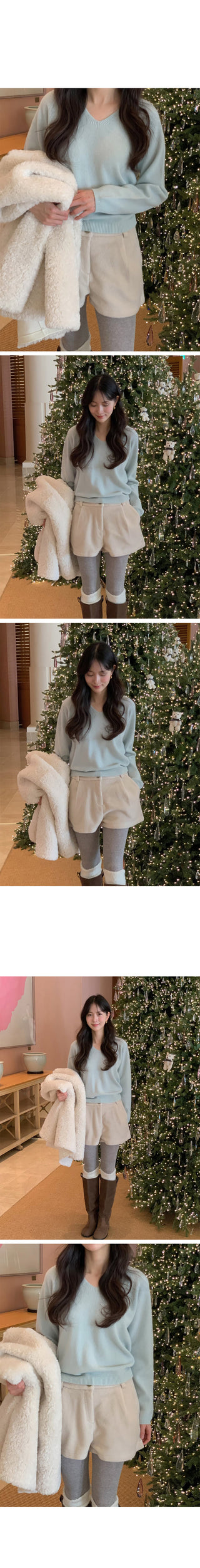 (3 colors) Boat neck loose fit knit