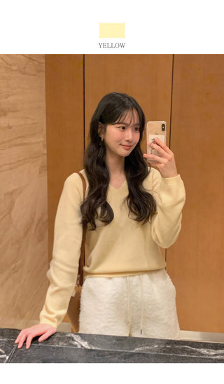 (3 colors) Boat neck loose fit knit