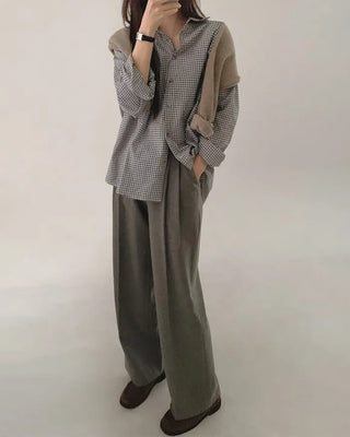 Basic check shirt
