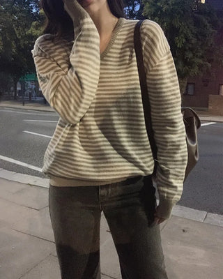Striped sweatshirt knit - 2 colors
