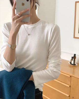(8 colors) Basic Soft Long-Sleeve T-Shirt (Long Tee)