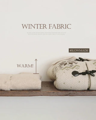 Nordic pattern toggle cardigan