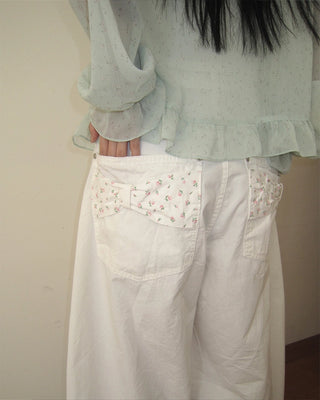 Balloon Wide Cotton Pants