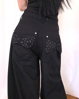 Balloon Wide Cotton Pants