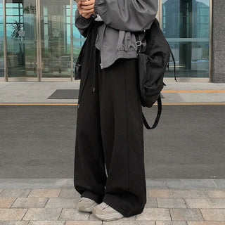 Slit wide training pants
