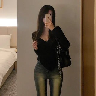 [SET] Camisole Cardigan Set with Built-in Bra