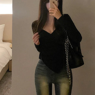 [SET] Camisole Cardigan Set with Built-in Bra