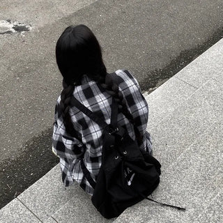 Autumn long-sleeved oversized pink shirt