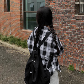 Autumn long-sleeved oversized pink shirt