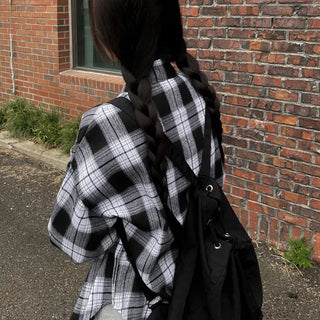 Autumn long-sleeved oversized pink shirt
