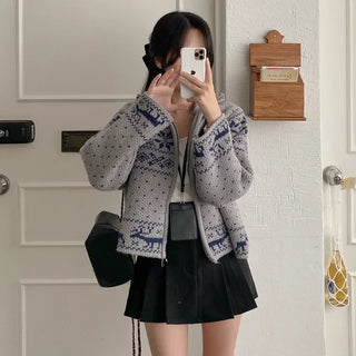 Nordic Oversized Knit Cardigan
