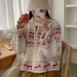 Nordic Oversized Knit Cardigan