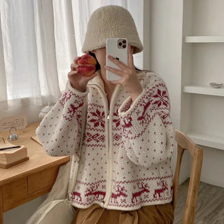 Nordic Oversized Knit Cardigan