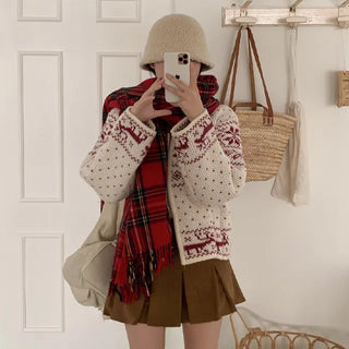 Nordic Oversized Knit Cardigan