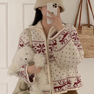 Nordic Oversized Knit Cardigan