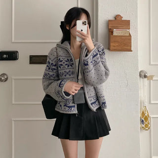 Mini A-line shirred faux pocket frill skirt