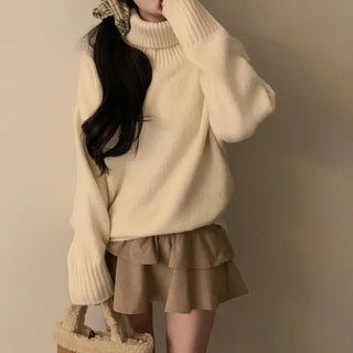 Oversized knit turtleneck