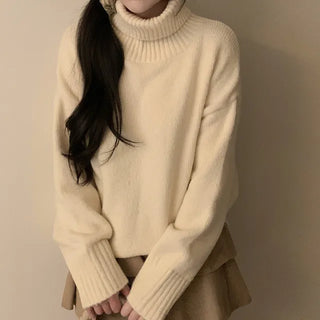 Oversized knit turtleneck
