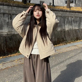Two-tone quilted hoodie