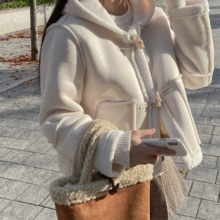 Duffle Boa Short Shearling Coat