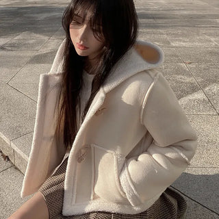 Duffle Boa Short Shearling Coat