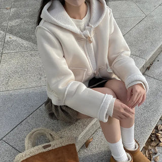 Duffle Boa Short Shearling Coat