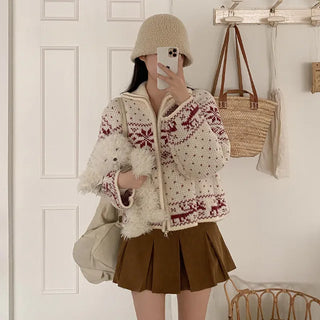 A-line mini pleated skort