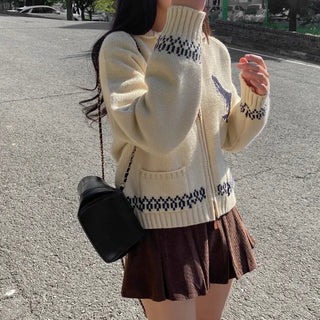 A-line mini pleated skort