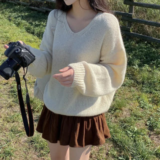 Corduroy elastic waist mini tiered skort